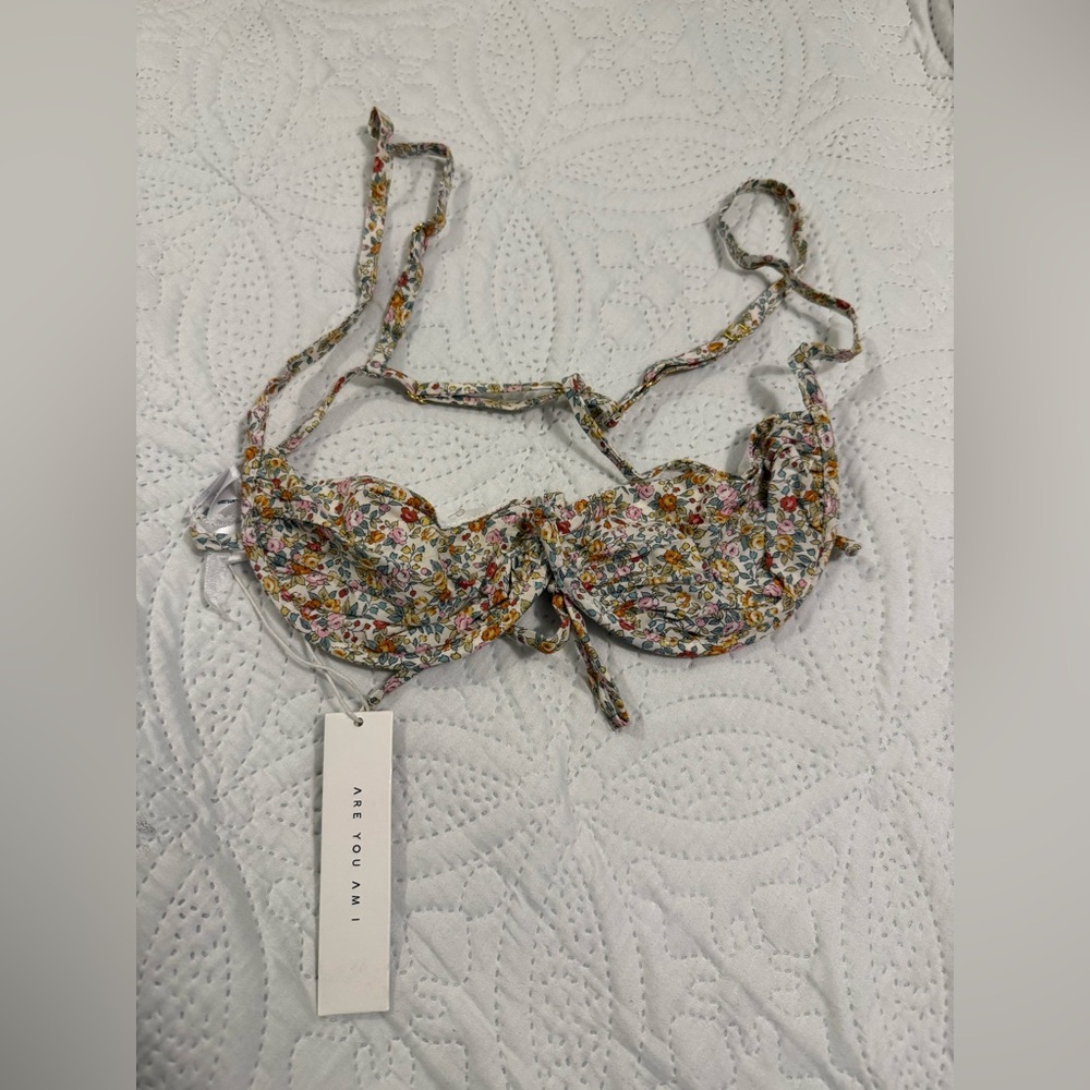 ARE YOU AM I Floral Underwire Bra